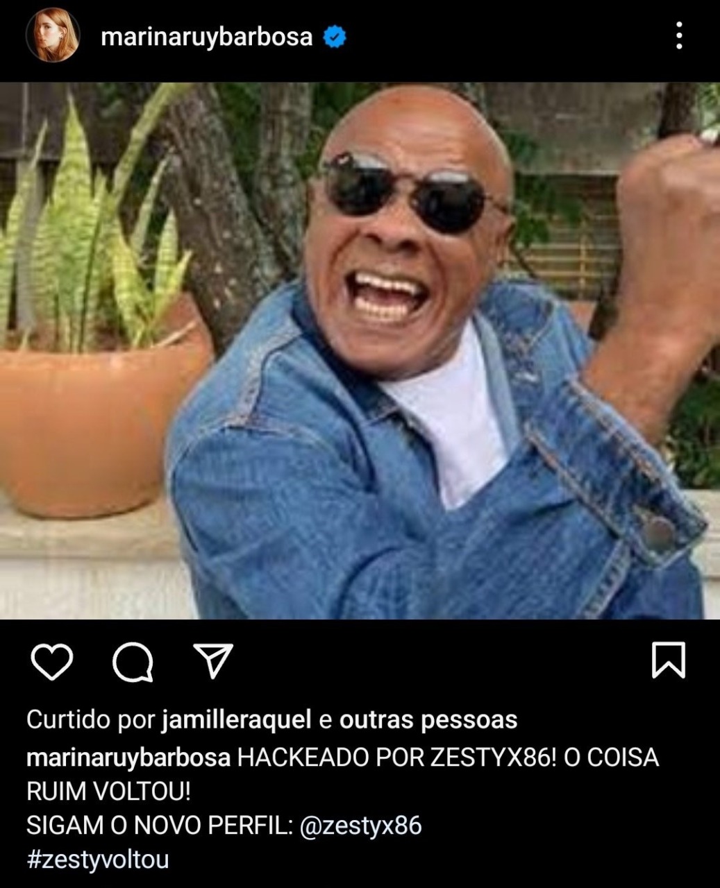 Perfis de Marina Ruy Barbosa e outros artistas são hackeados nas redes sociais Marina Ruy Barbosa foi hackeada