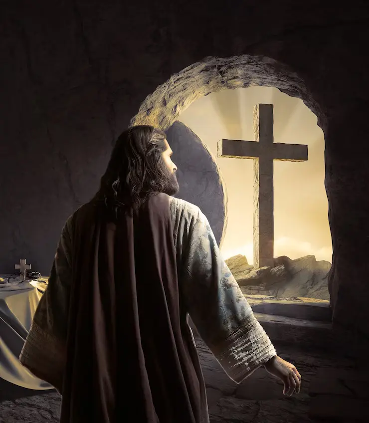 A origem da Páscoa: significado da data e comemorações Jesus ressuscitou no domingo, também conhecido como Domingo de Páscoa. De acordo com a Bíblia, após ser crucificado na Sexta-feira Santa, Jesus ressuscitou no terceiro dia