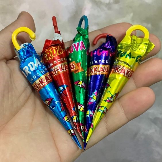 Relembre os melhores 'doces da infância' Guarda-chuva de chocolate