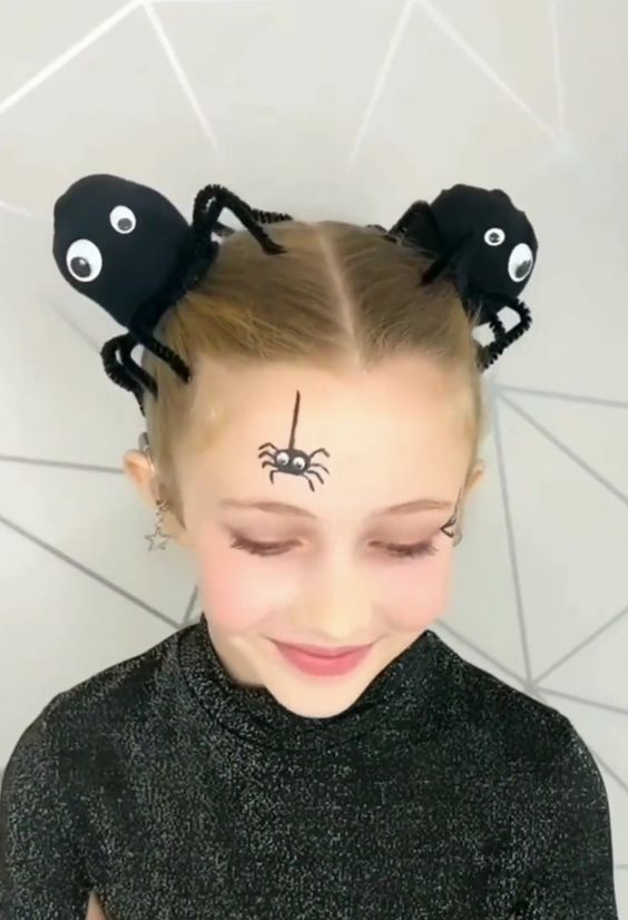 As melhores ideias de Cabelo Maluco Menina e Menino com o tema Halloween Penteado Cabelo Maluco Halloween (13)