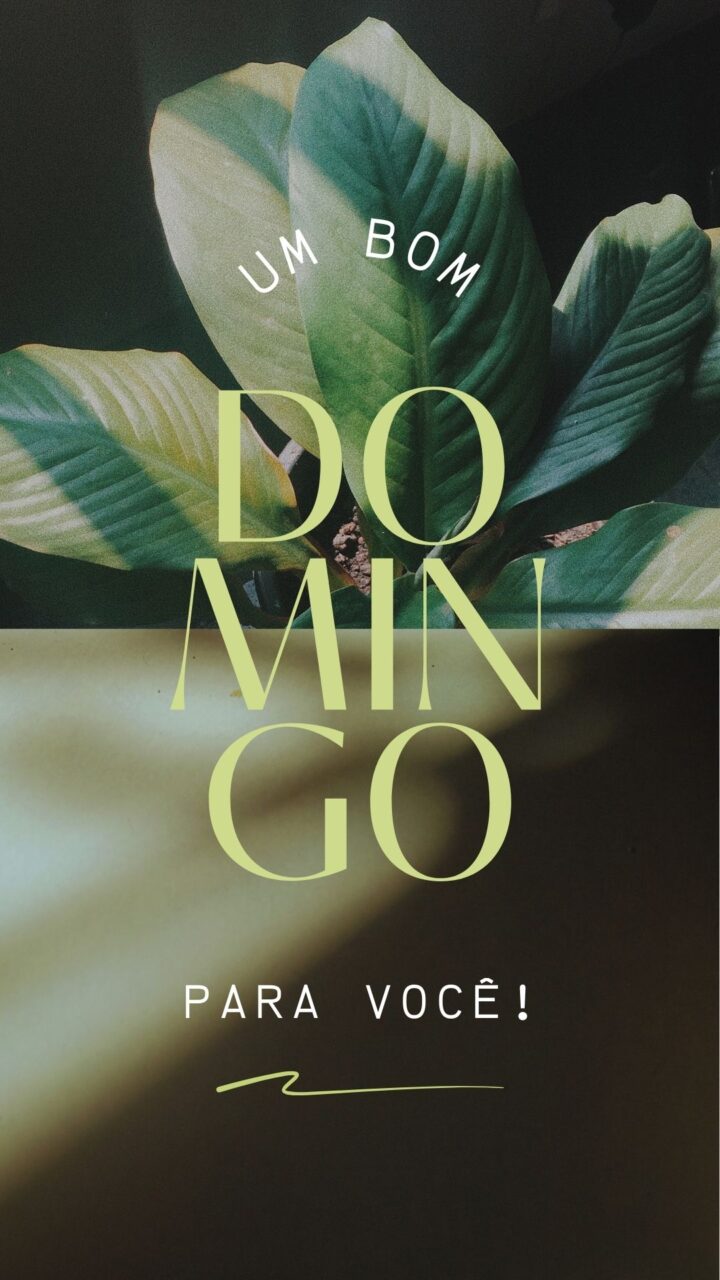 Story Bom Dia Domingo
