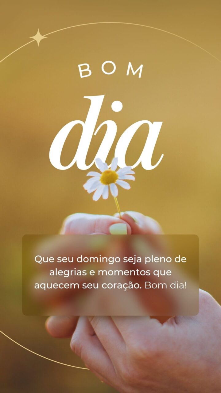 Story Bom Dia Domingo