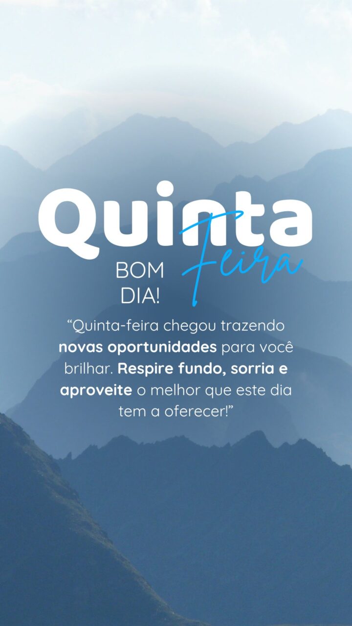 Story Bom Dia Quinta-Feira