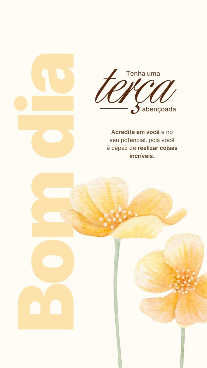 Story Bom Dia Terça-Feira
