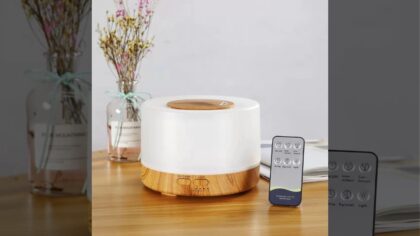 Melhor Difusor Umidificador Aromatizador LED 500ml Ultrassônico