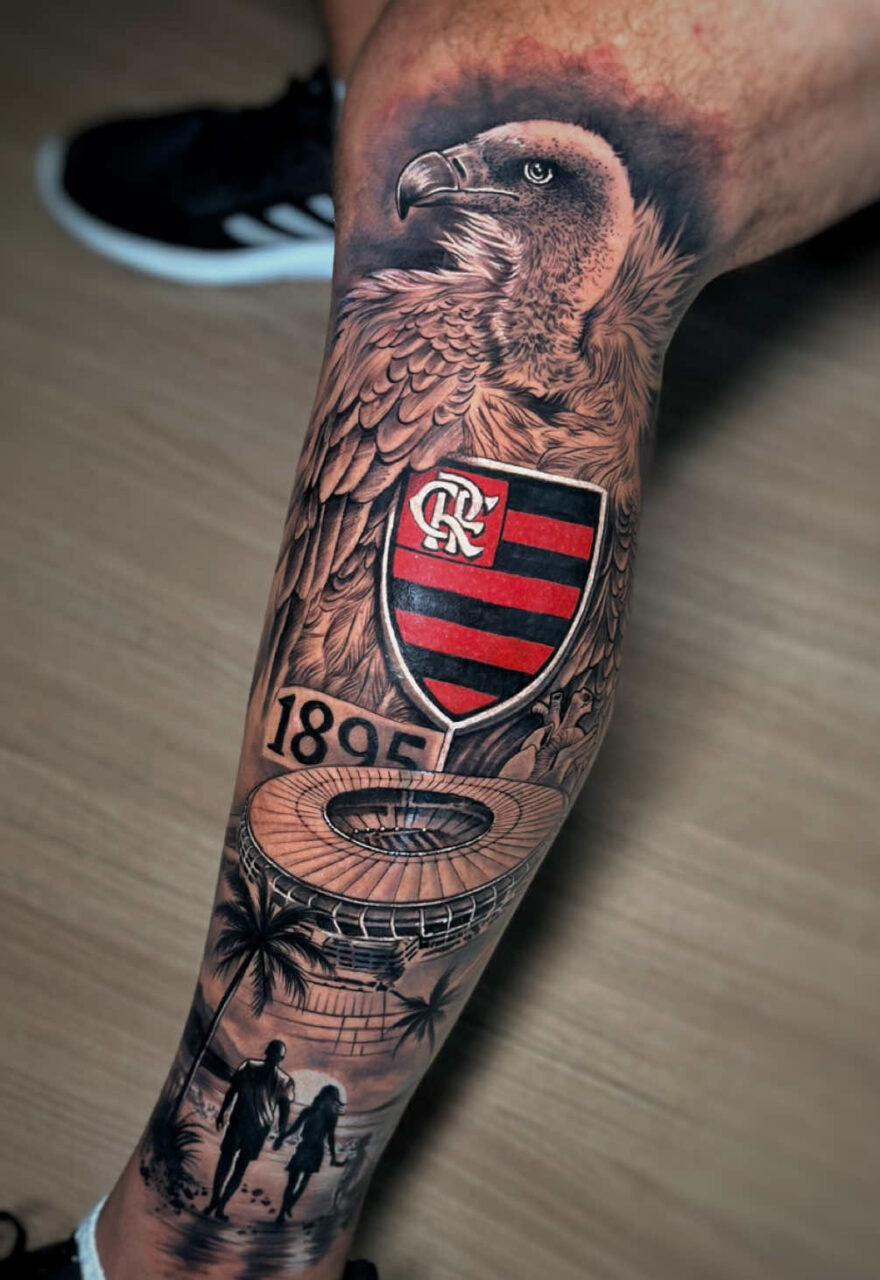 Tatuagem do Flamengo: 12 ideias para homenagear o Mengão Tatuagem do Flamengo IDEIAS