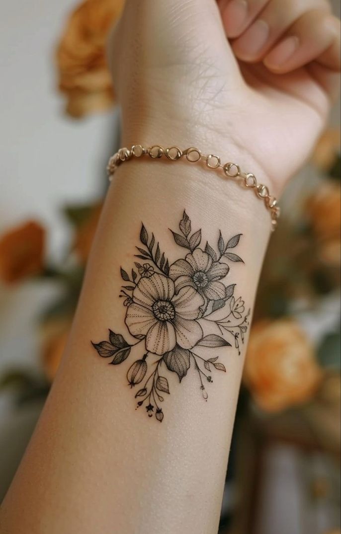 Tatuagem feminina no pulso: 12 ideias incríveis para fazer uma Tatuagem feminina no pulso
