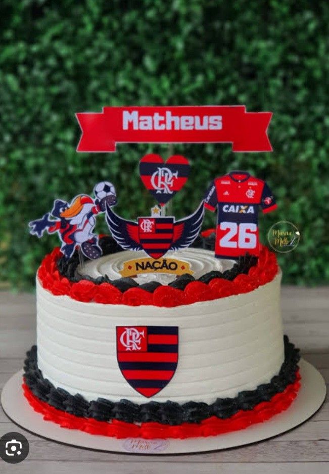 12 melhores ideias de bolo do Flamengo ideias de bolo do Flamengo
