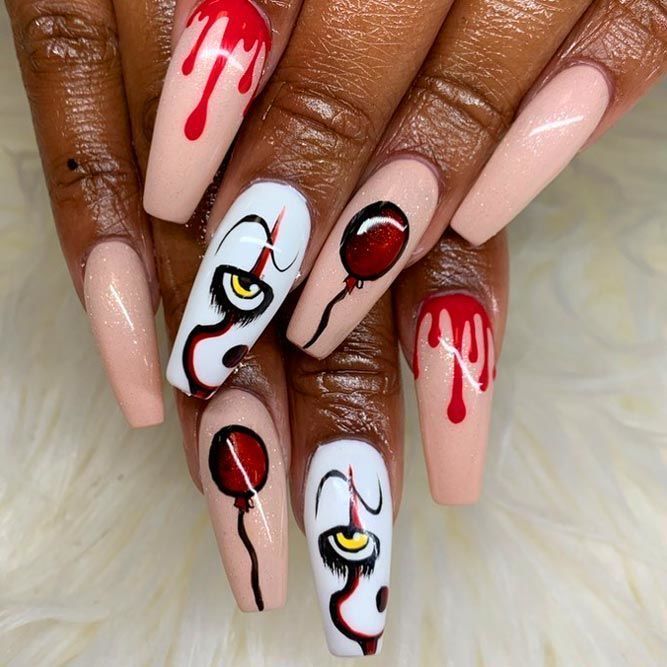 12 melhores ideias de unhas de Halloween ideias de unhas de Halloween