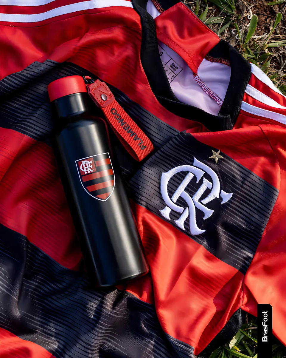 Melhor Garrafa do Flamengo Steam 750ml Alumínio Garrafa Steam 750ml Alumínio Flamengo Cor Preto
