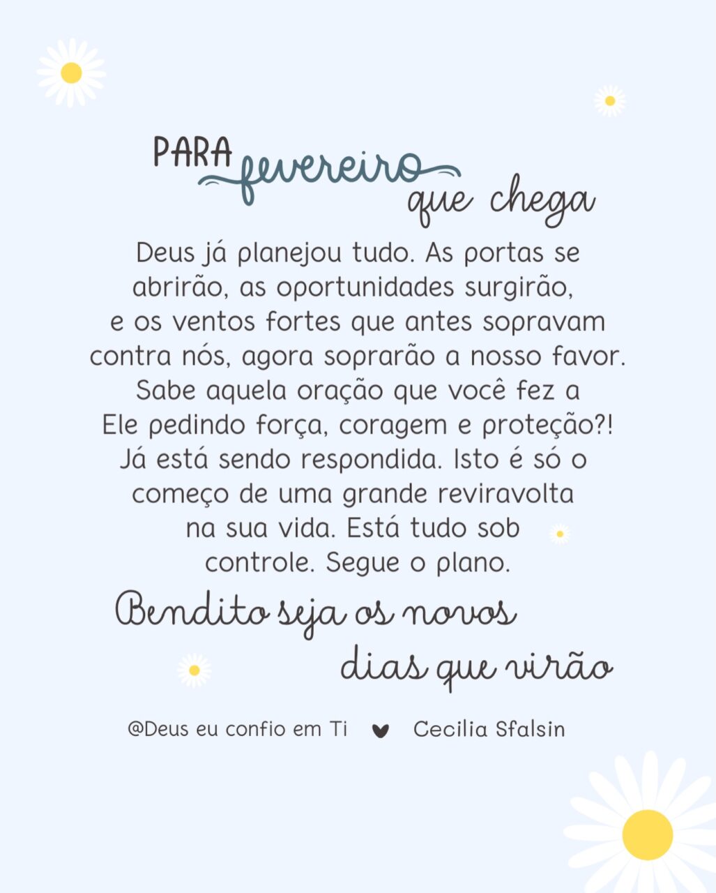 Bem-vindo Fevereiro: 12 frases para começar o mês com boas energias Foto Fevereiro Frase