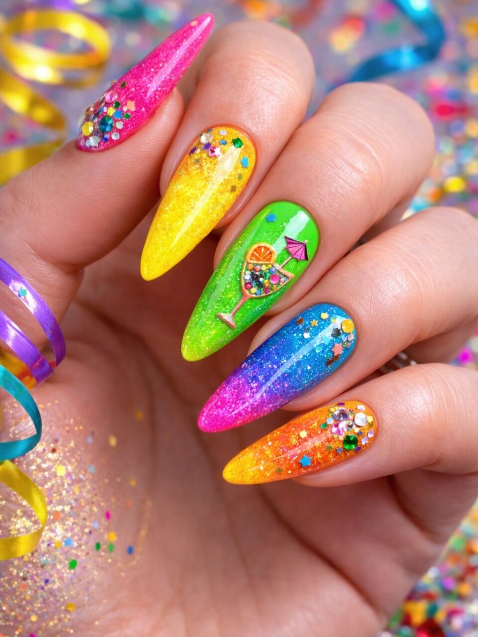 Unhas de Carnaval: 12 ideias para arrasar usar Unhas Carnaval