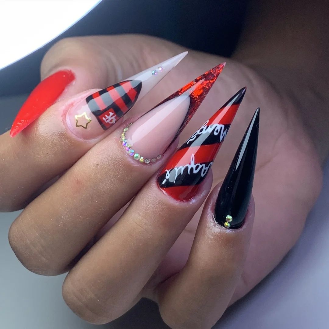 Unhas do Flamengo: 12 modelos para torcer com estilo rubro-negro Unhas do Flamengo