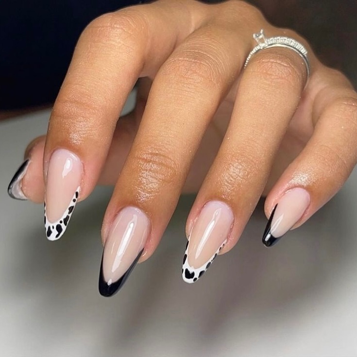Unhas Decoradas Pretas e Branca: 15 ideias elegantes e modernas unhas decoradas pretas e branca
